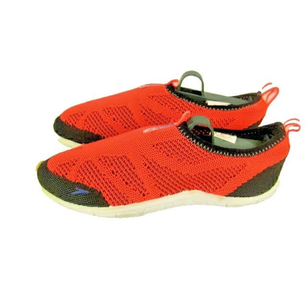 Speedo Kids Surf Knit Orange Water Shoes Trail Running  sz 4 #7749106-817